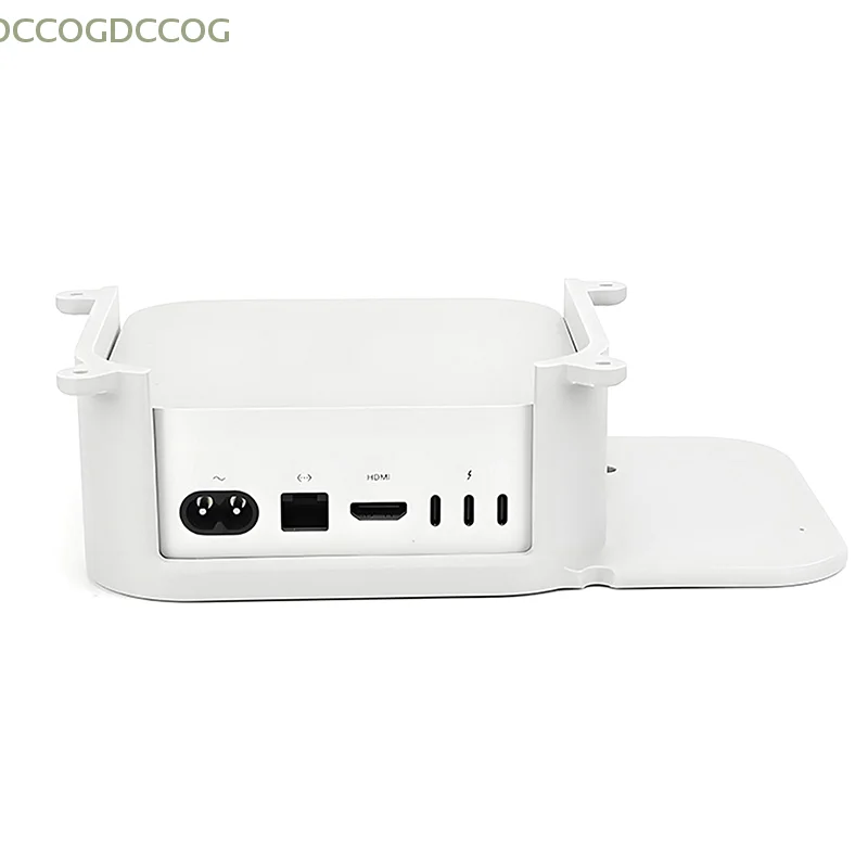 Supporto per mini computer per Mac Mini M4 2024 Staffa di supporto per mini PC desktop sotto la custodia del supporto di montaggio da scrivania con viti