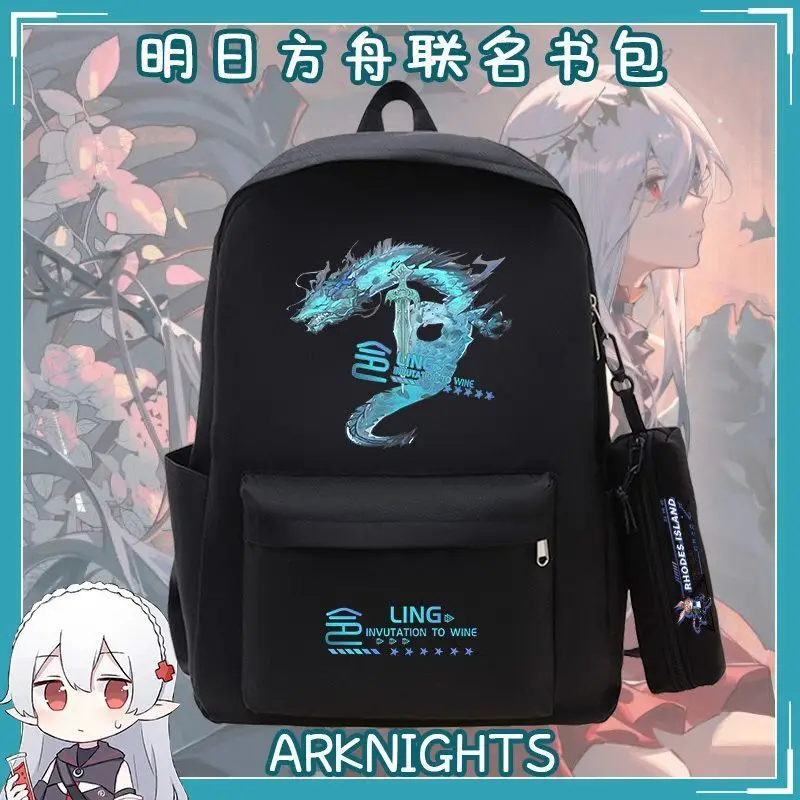 Arknights Anime Backpack Casual Unisex Fashion Versatile Large Capacity School Bag For Students Anime
