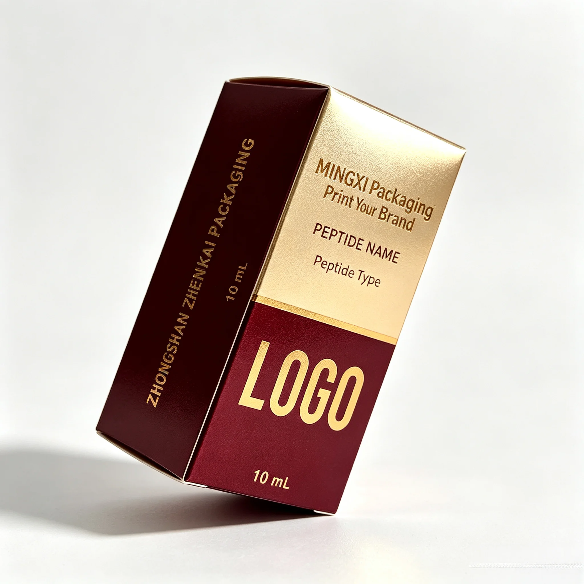 Luxury Private Label Vinyl Waterproof Printed Decals Stickers Compatible With 3ml 5ml 10ml Health Care Cosmetic Peptide Vial Con