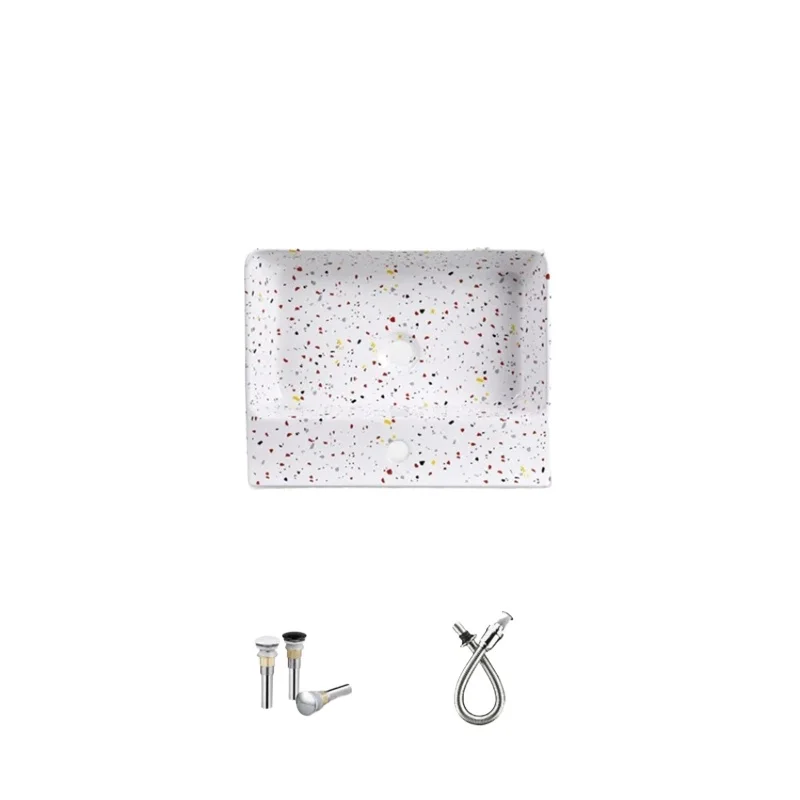 

H-235123 Nordic Wall Mounted Basin Simple And Fashionable Wash Basin Small Unit Bathroom Balcony Ceramic Wash Basin