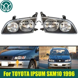 1Pair Front Bumper Headlight Headlamp For TOYOTA IPSUM SXM10 1996 Head Light Head Lamp Headlight