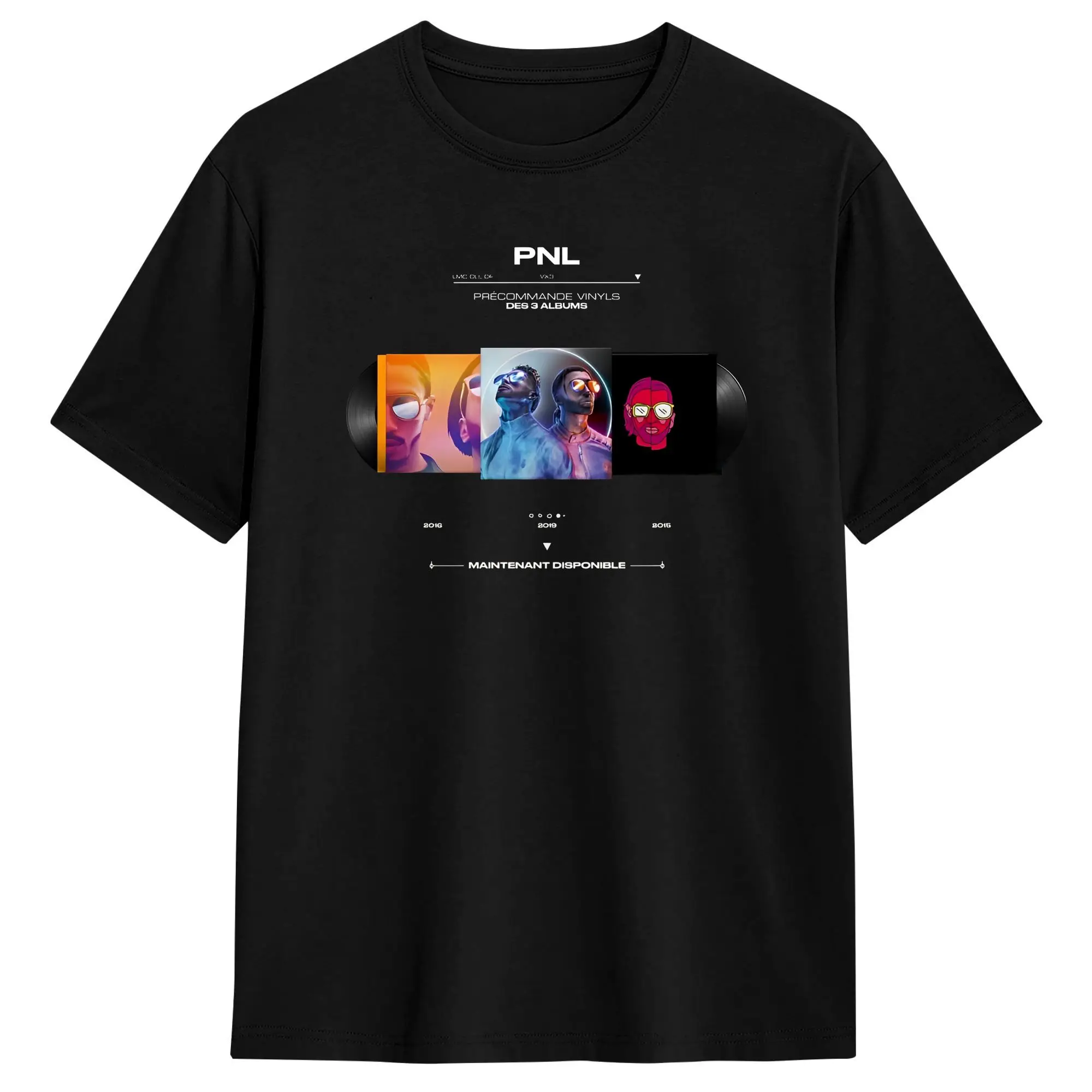 Camiseta Le Monde Chico Album PNL para adultos, camisetas retro Y2K, camisetas Harajuku con cuello redondo, camisetas holgadas de gran tamaño