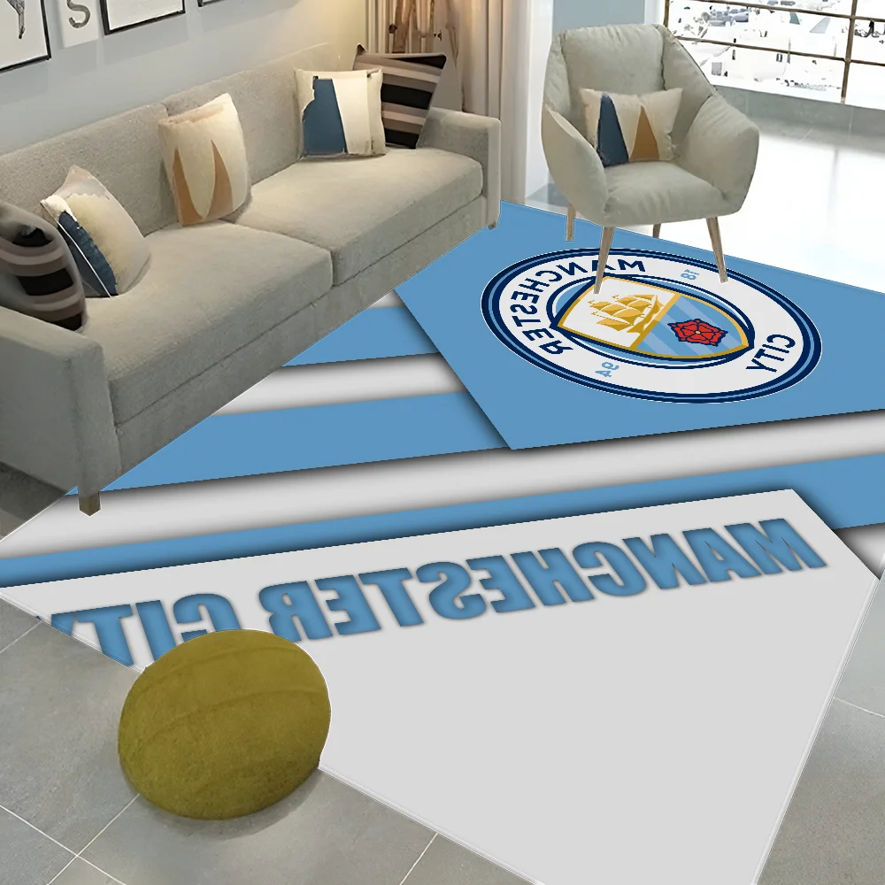 Manchester City Fc Floor Mat INS Style Soft Bedroom Floor House Laundry Room Mat Anti-skid Household Carpets