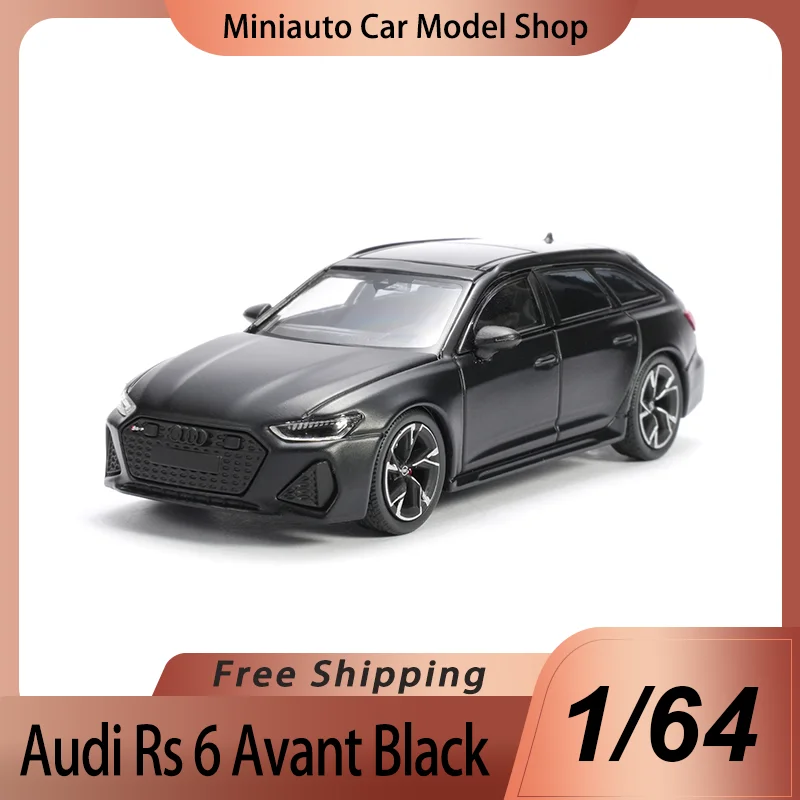 Nuevo producto en Stock Masdi 1:64 Audi Rs 6 Avant aleación miniatura Diecast modelo Audi A6l C8 modelo de coche deportivo juguetes personalizados regalo para niños