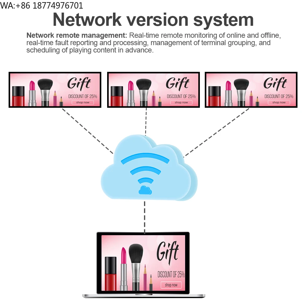 

Ultra-Wide Inch High-Resolution Custom Size LCD Advertising Display Bar Type for Supermarket Shelf Retail