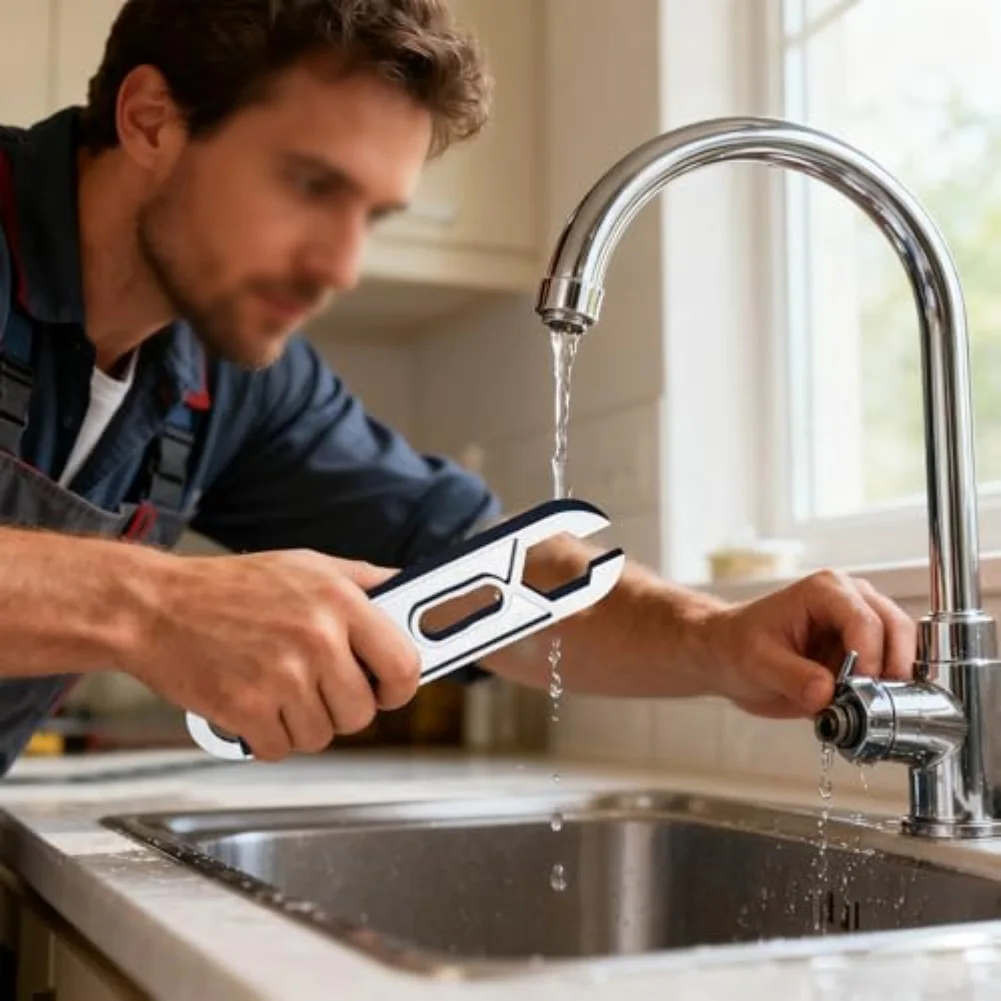 

Прочный регулируемый ключ для ванны с эргономичной ручкой и износостойкой отделкой для надежного обслуживания и ремонта сантехники