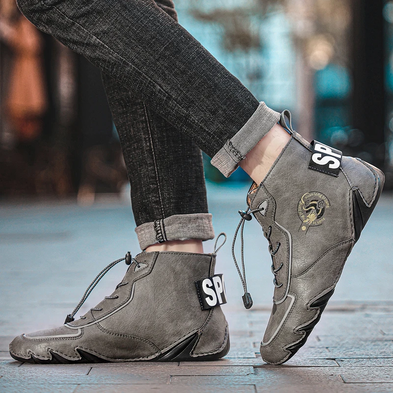 أحذية شتوية للرجال أحذية رياضية دافئة مقاومة للماء وغير قابلة للانزلاق - شباشب شتوية أحذية تنس للرجال #2