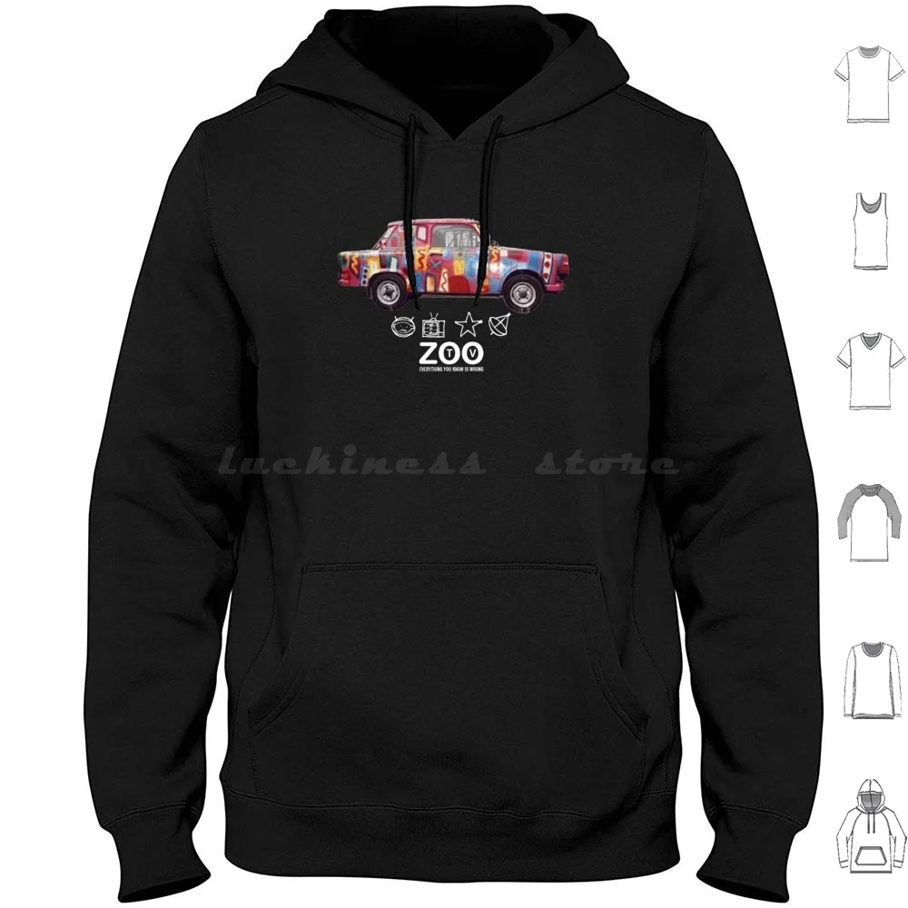 تليفزيون حديقة الحيوان من Abel2017 هوديس بأكمام طويلة لفرقة حديقة الحيوان Bono Joshua Tree Joshua Tree Concert Tour Zoo Tv Stuff