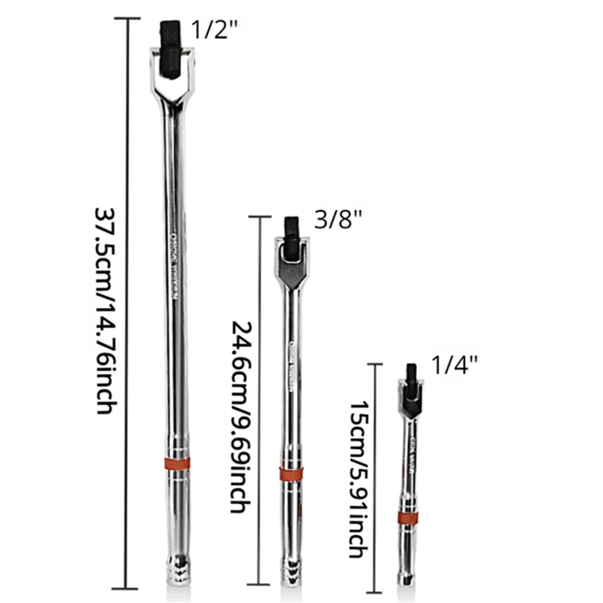 A002 F Steering Handle Socket Wrench Set 1/4 Inch 3/8 Inch 1/2 Inch Torque Wrench Steering Handle Workshop Repair Tool