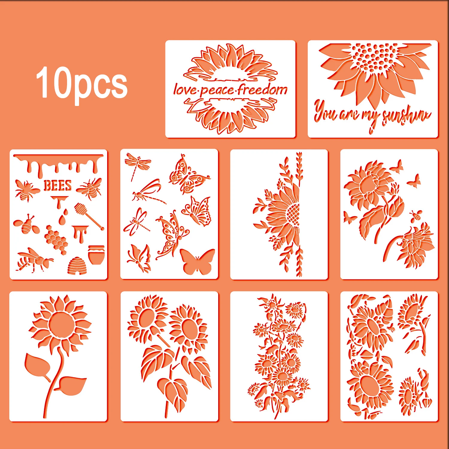 stencils-para-colorir-scrapbook-decorar-planta-girassol-pintura-a-mao-diy-modelo-em-camadas-28cm-10pcs