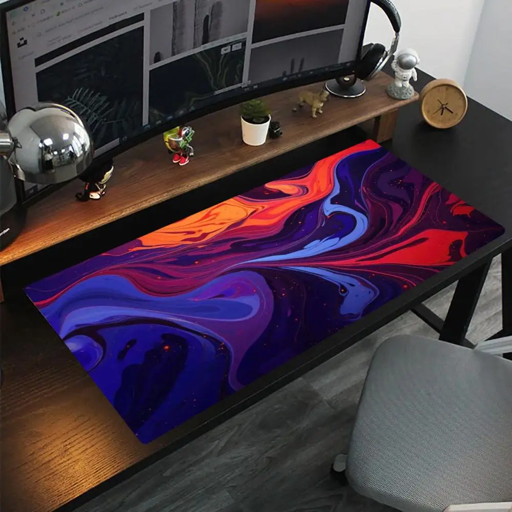 

Large Non-Slip Gaming Mouse Pad with Fluid Art Design | Stylish Desk Mat for PC Gamers & Creators