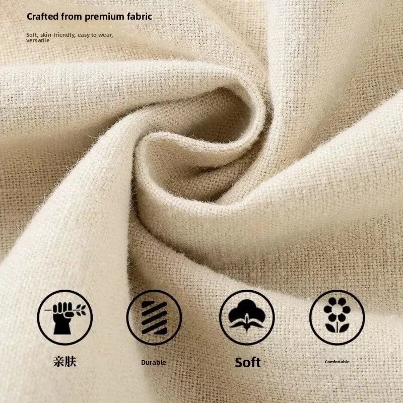 

Мужские летние хлопковые льняные повседневные спортивные брюки, прямые брюки из чистого хлопка, длинные брюки, весна-осень, новые свободные молодежные брюки