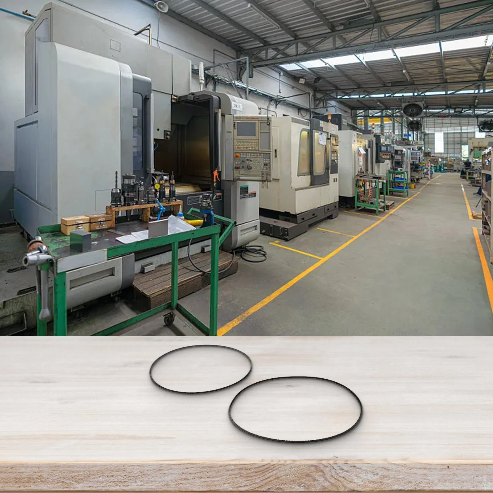 

Excellent Stretch Performance Lathe Belt High Tensile Strength Long Service Life Shock And Vibration Alleviation