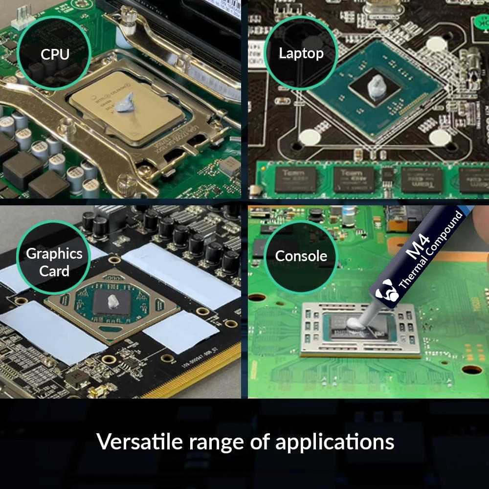 Pasta condutora térmica m4, elevado desempenho, 11.8w/mk, para o processador intel, cpu, gpu, ps4, computador, refrigerar 5g