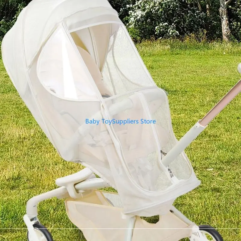 Mosquitera estilo francés R1WF, cubierta completa para bebés, cubierta Universal para y moscas