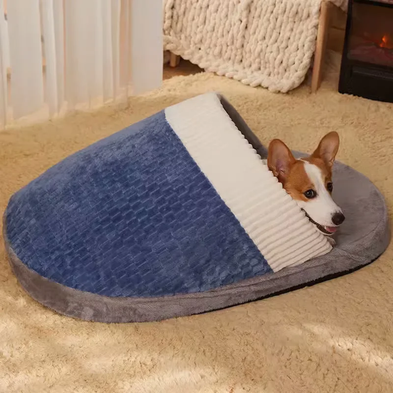 Kennel Sleeping Bag Winter Warm Removable and Washable Closed Quilt Teddy Corgi Small and Medium Dogs Cat Nest Pet Supplies