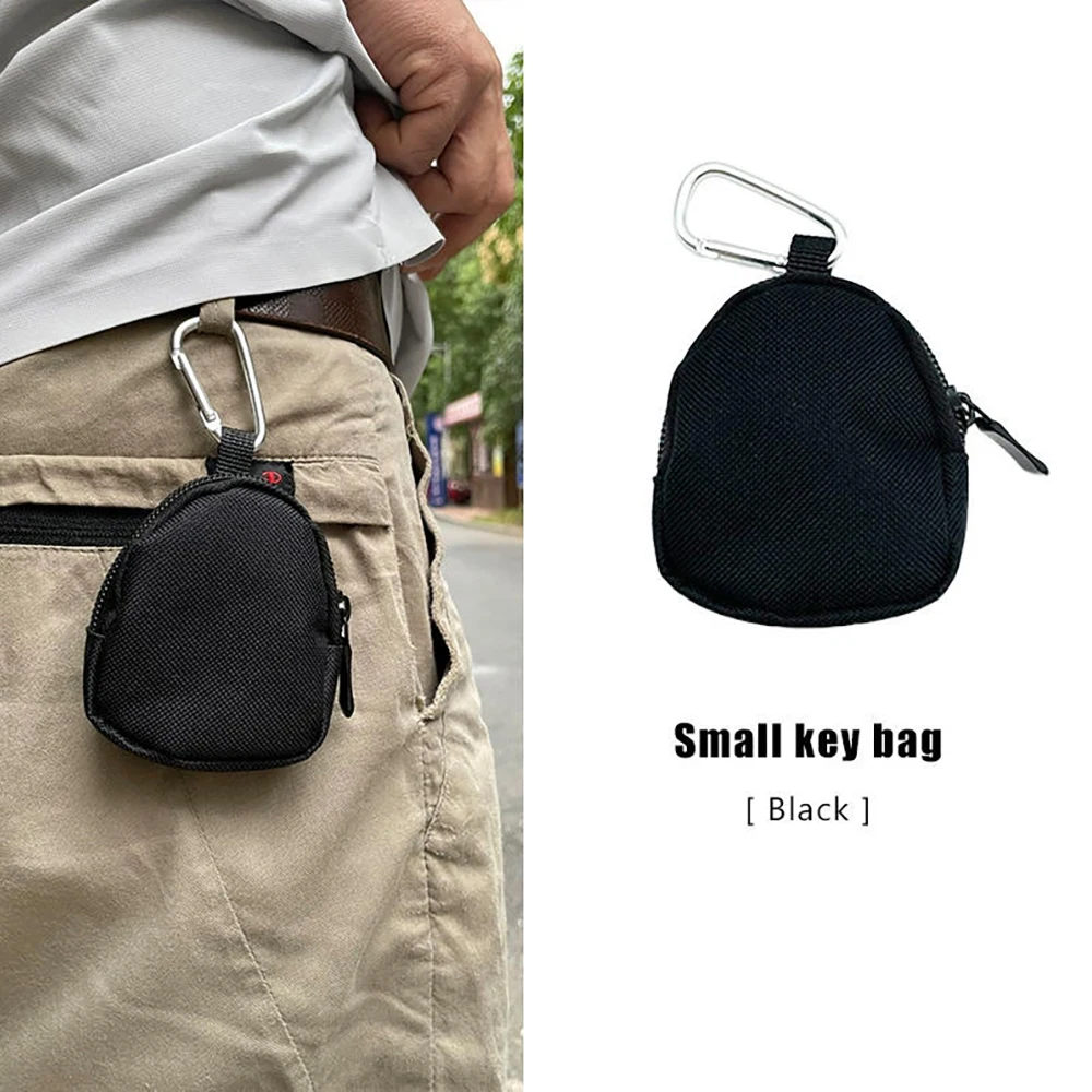 Tactical Waist Bag with Coin & Earphone Holder - usage example