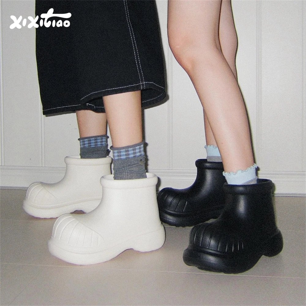 

Outdoor Anti-Slip Waterproof EVA Adult Rain Boots Women's All-Season Versatile Thi Bot Faionable Water oes
