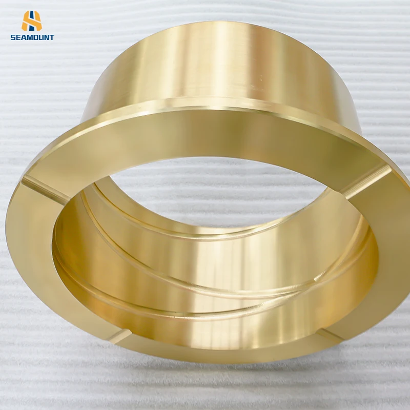 Customized Bronze Flange Bushings and Sleeves-Precision Casting Machinery Parts with Customized Size & Dimensions