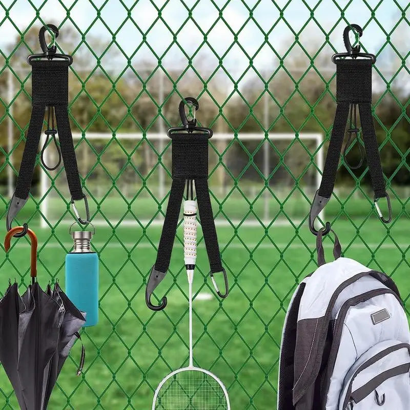 Softball Gear Hanger Multipurpose Baseball Bat Holder Baseball Gloves Clips Portable Baseball Bag Hook Fence Hook Baseball