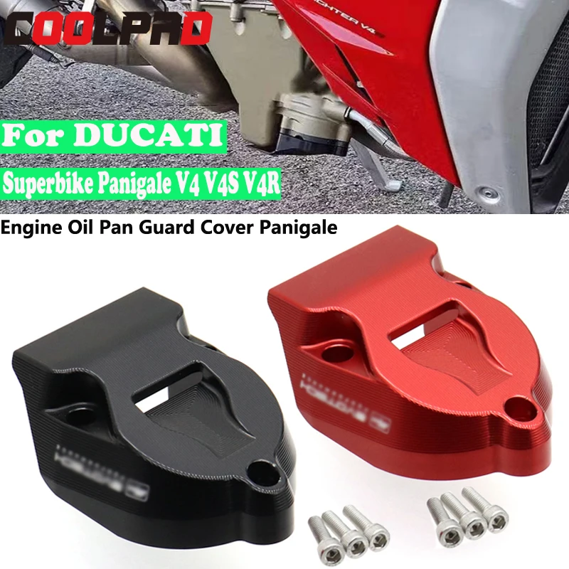 

New 2021 2022 Motorcycle Oil Pan Protective Cover Engine Protection For Ducati Streetfighter V4 S V4S Oil pan protection 2020