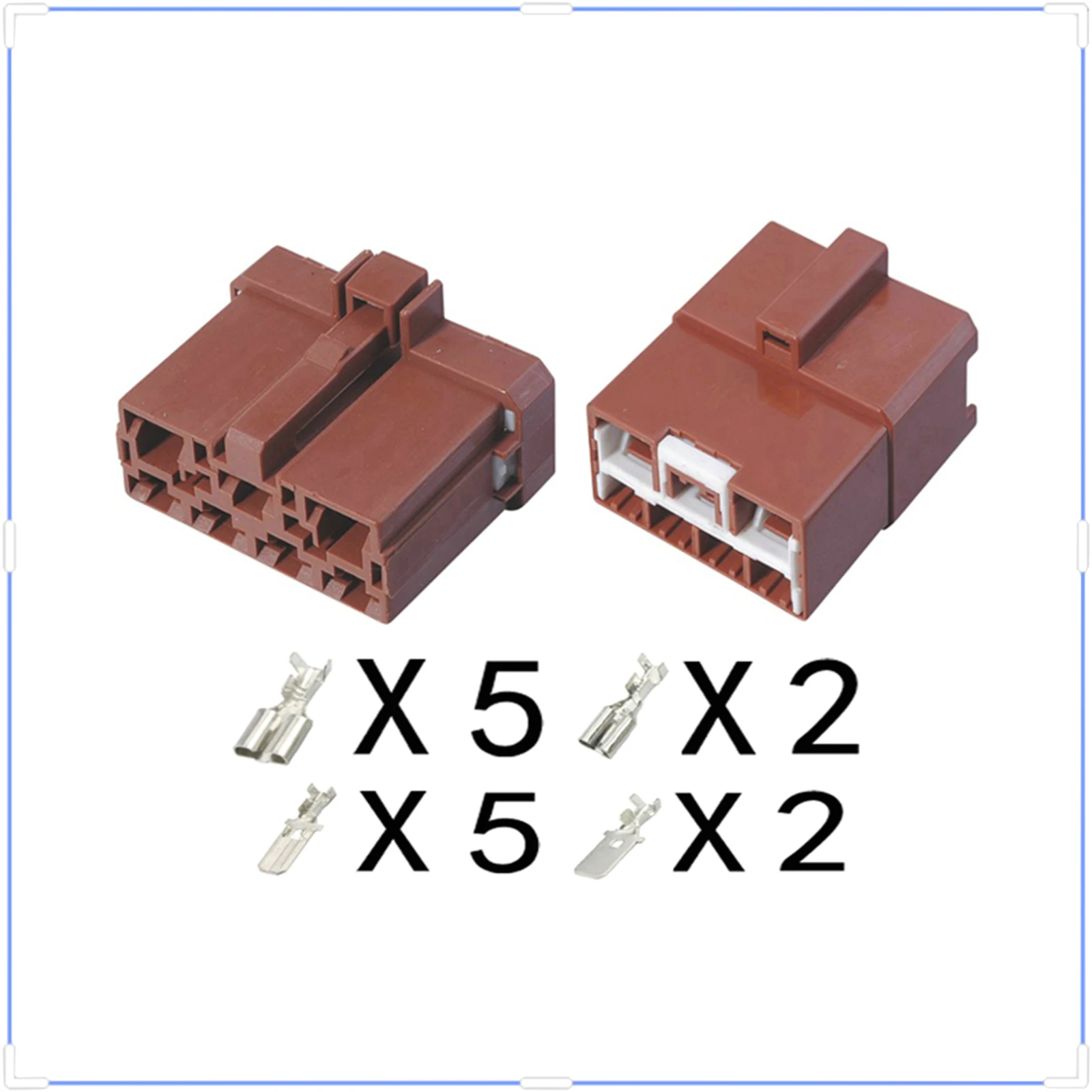 7 Pin Connector 6.3mm 7.8mm Male Female Connector Automotive Wiring Harness instrument panel Cable Socket 6950-0366 6950-1030