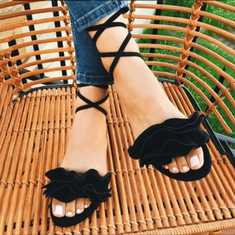 2020 Summer Women Sandals Ankle Strap Gladiator Sandals Women Shoes Ladies Leisure Beach Sandals Shoes Women