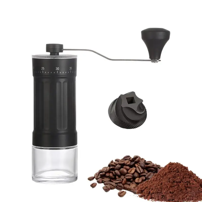 Hand Coffee Grinder 40 Adjustable Settings Handheld Coffee Grinder Hand Grinder Coffee Machine Conical Burr Coffee Grinder For