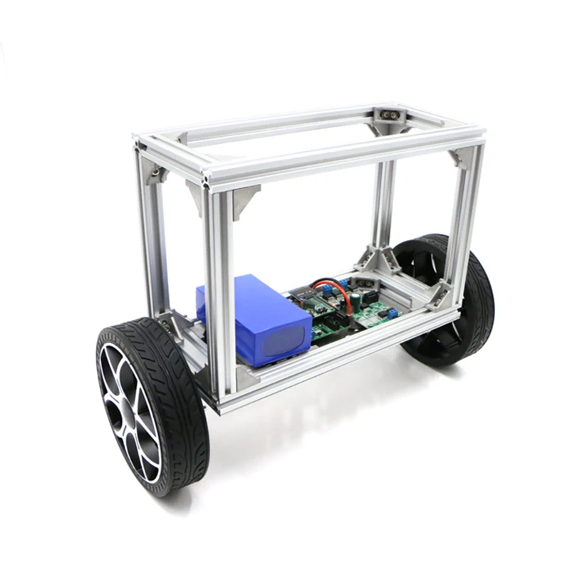 Two-wheel self-balancing trolley of top-matching two-wheel balancing robot with large load