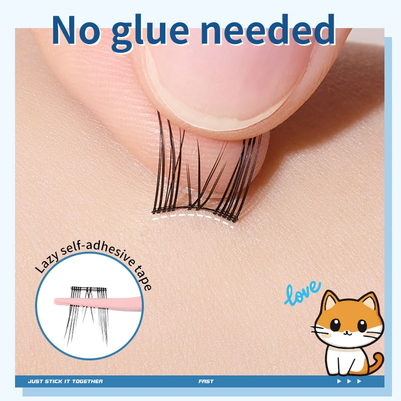 Life Girls 4mm e 6mm Strisce per ciglia finte Nastri per ciglia autoadesivi in gelatina trasparente senza colla Strumenti per il trucco