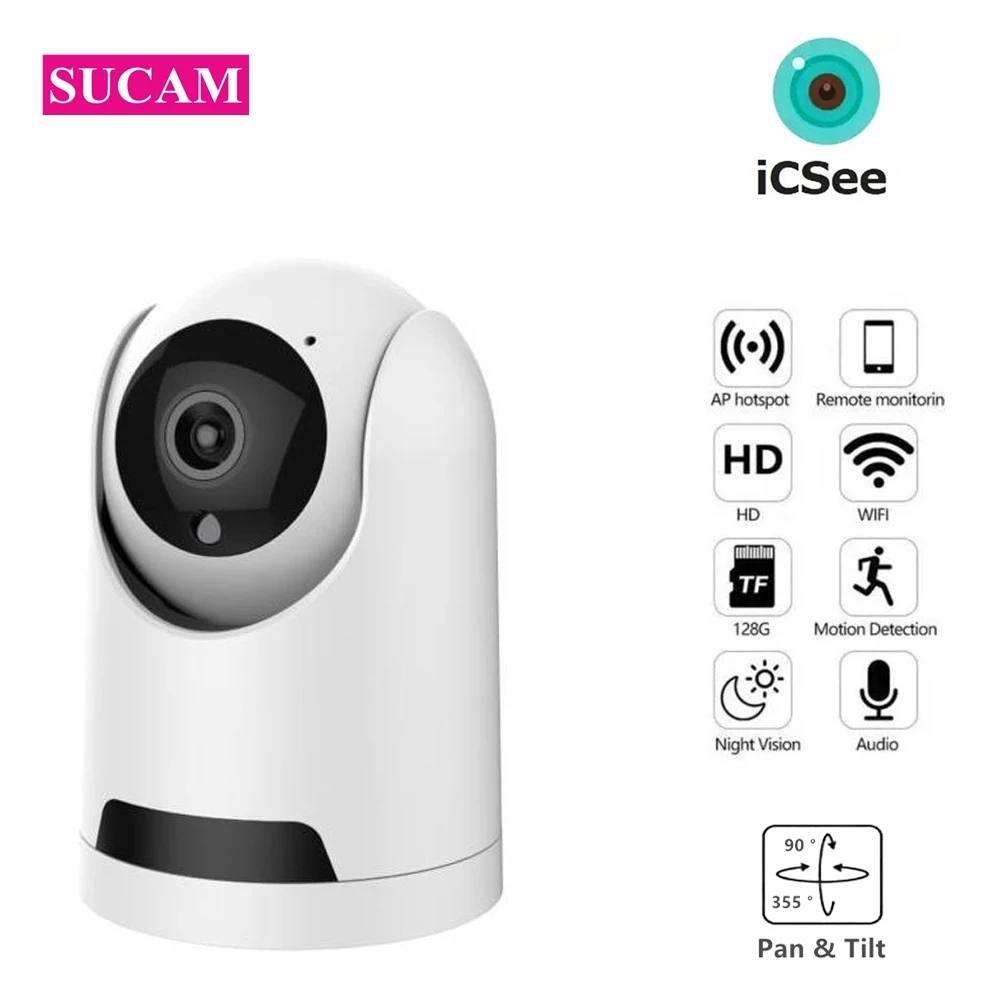 4MP IP Security Camera Wireless WiFi Pan Tilt 3.6mm Surveillance Infrared Home Camera Baby Monitor Two Way Audio ICSEE Remote