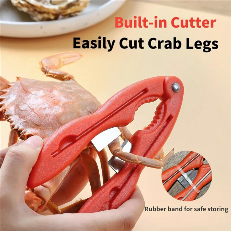 Stainless Steel Seafood Tool Set Crab Shrimp Fruit Pliers Household Combination Special Tools Peeling Clip Set Eat Crab Tools