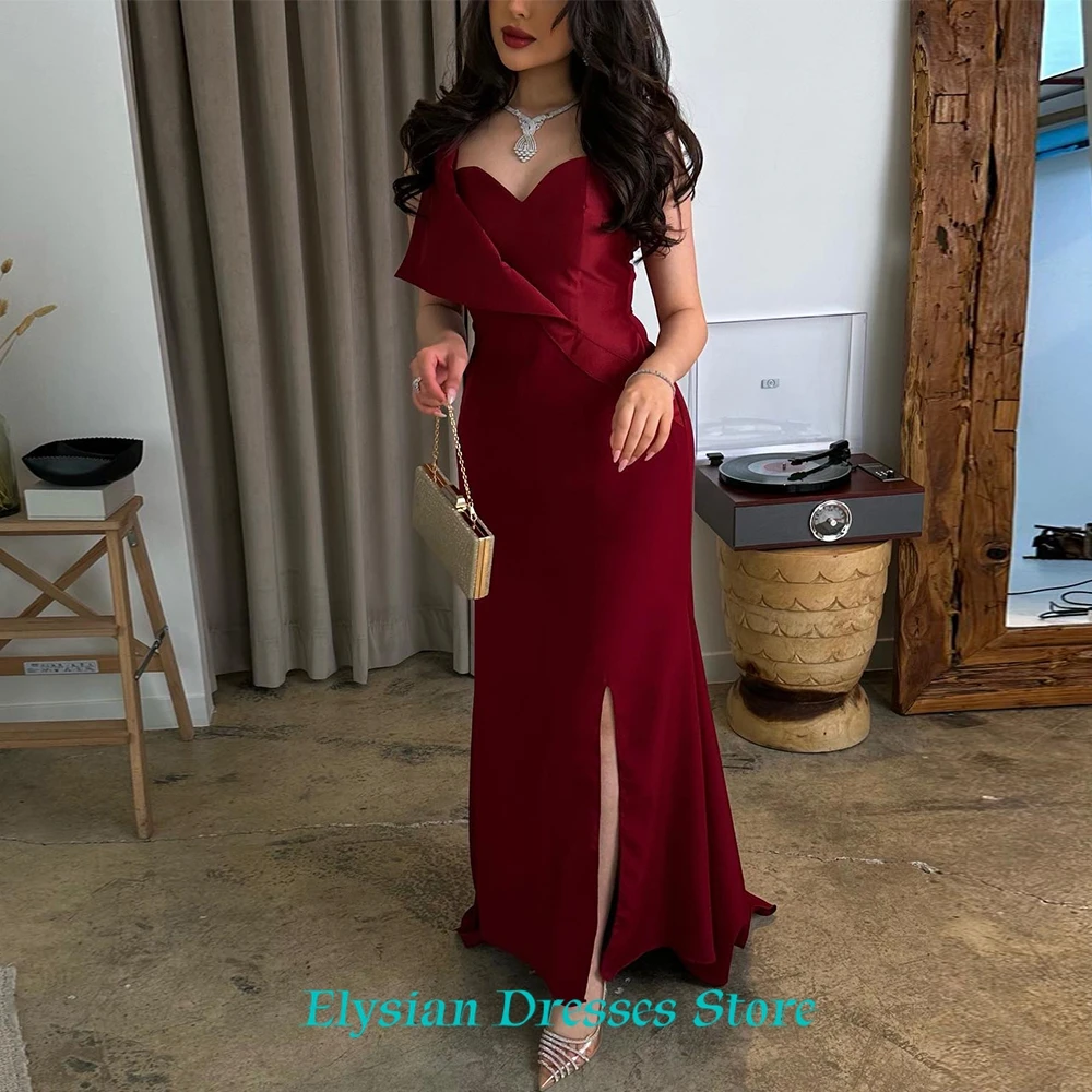 Vestido de noche sencillo con cuello en V, sirena clásica, vestidos de cóctel personalizados, tren de barrido moderno, vestidos de celebridades