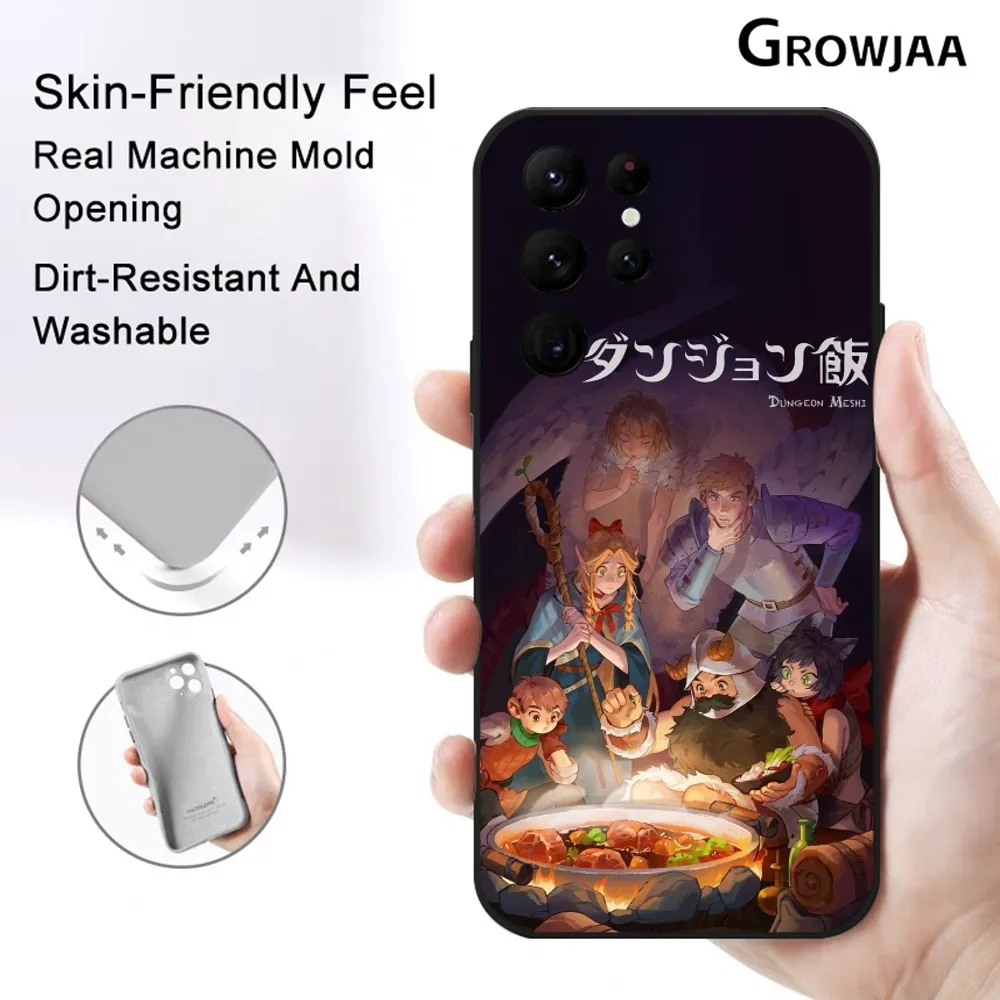 Anime D-Delicious in Dungeon Phone Case For Samsung Galaxy S25 S24 S22 S23 Ultra S21 S20 Plus 5G Protective Silicone Funda