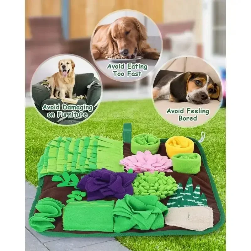 Pet Dogs Snuffle Mat Pet Leak Food Anti Choking Mat Cat Dog Training Blanket Nose Work Toy Pet Slowing Feeding Intelligence Mat