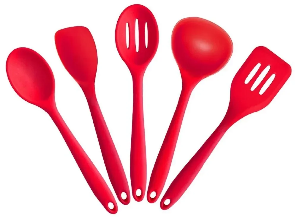 Silicone Kitchenware Non-stick Pot Set Kitchenware Silicone Cooking Set 5 Pieces of Kitchen Supplies