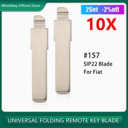 10 pçs sem corte carro remoto chave kd flip lâmina sip22 #157 para fiat 500 punto ducato doblo stilo panda idéia freemont fiorino qubo bravo
