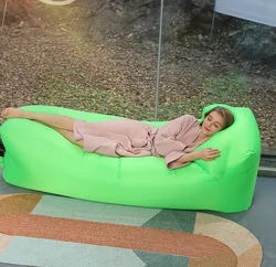180*80cm Portable Beach Inflatable sofa Air Mattress Outdoor camping lounge chair