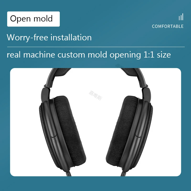 وسائد استبدال لسماعات الأذن من الجلد البروتين وسادة أذن لسماعة Sennheiser HD545 HD565 HD580 HD600 HD650 HD660S