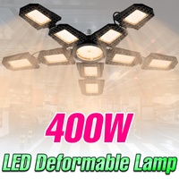 400W LED Garage Light E27 Workshop Lamp 100-277V High Brightness Warehouse Ceiling Light Basement Factory Parking Lot Lighting