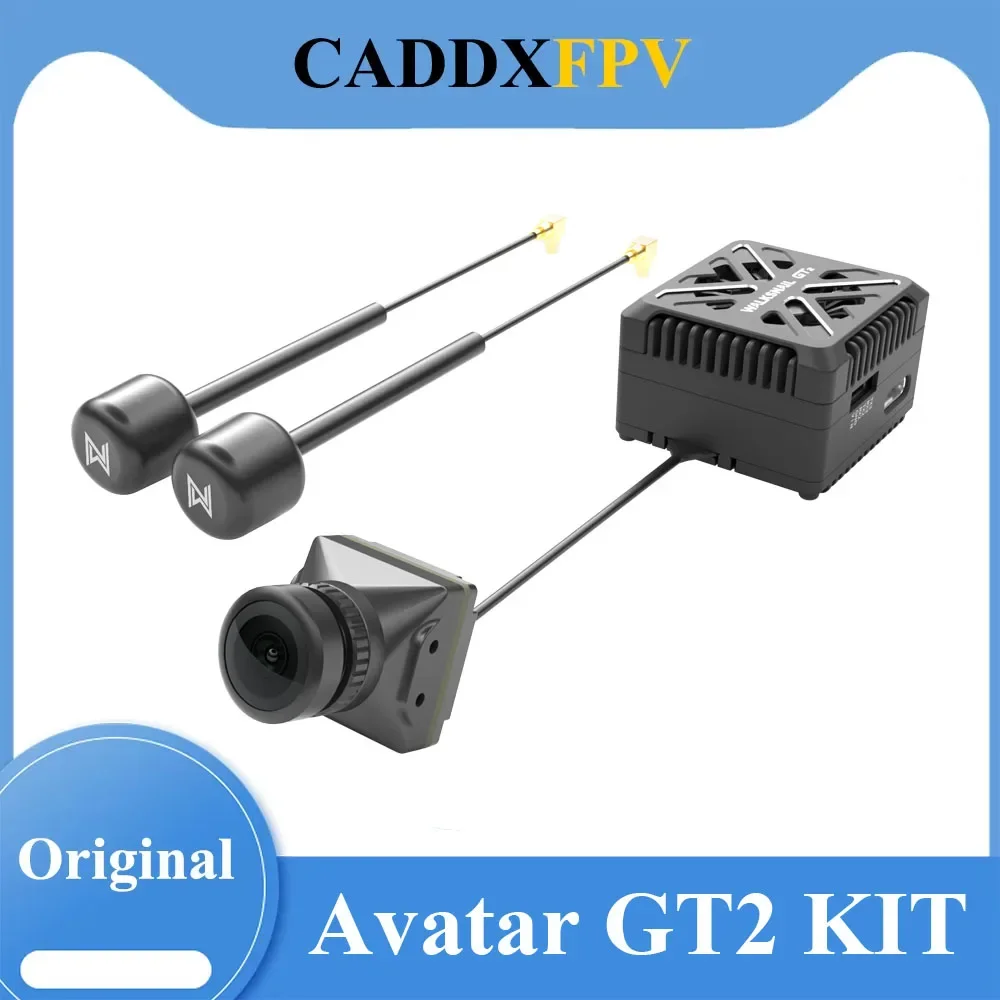 AeroPartsCADDXFPV Walksnail Avatar GT2 Kit 2W VTX Type-c IMX385 Sensor HD Camera Long-Distance Night Vision Image Transmission K