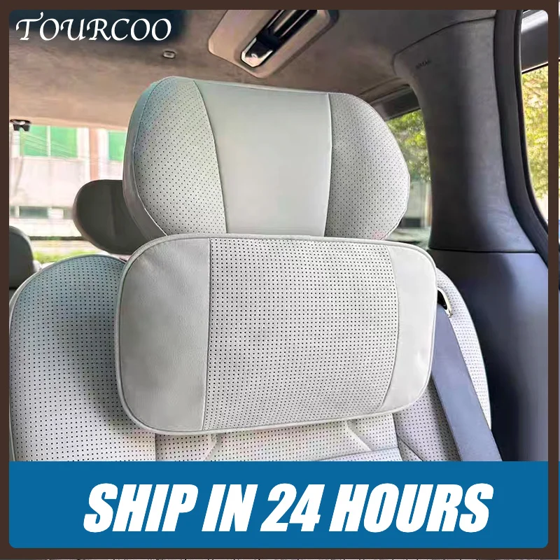 New1 Headrest Neck Pillow for Zeekr 009 2024-2025 Suede Interior Accessories Automotive Interior Accessories Waist Seat Support