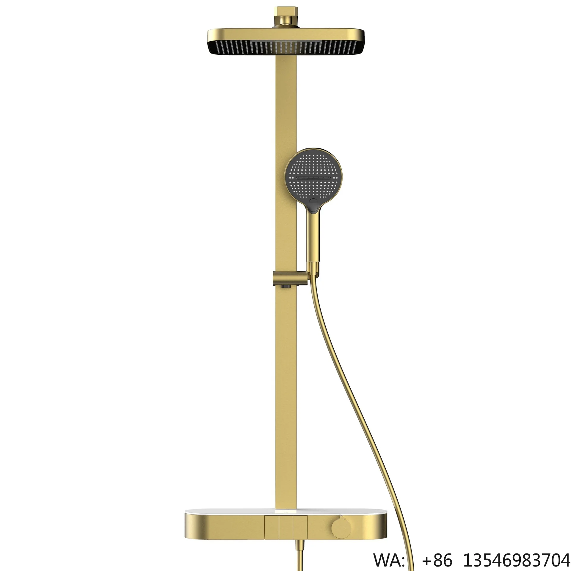 The Newly Designed Bathroom Shower Equipment, Rain Waterfall Shower Head, Wall-mounted Piano Key Setting System