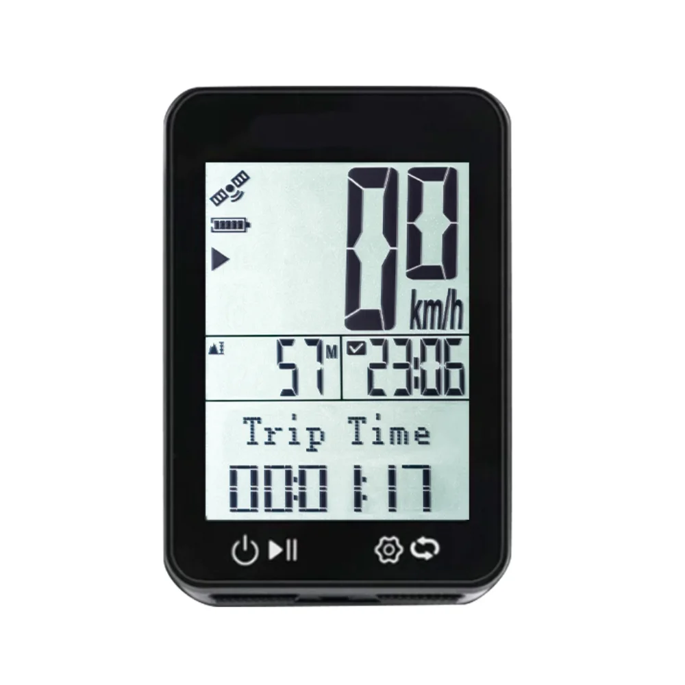GPS Wireless Bike Computer 8 Languages Waterproof With Backlight Bracket Cycling Speedometer Rate Stopwatch Bicycle Accessories