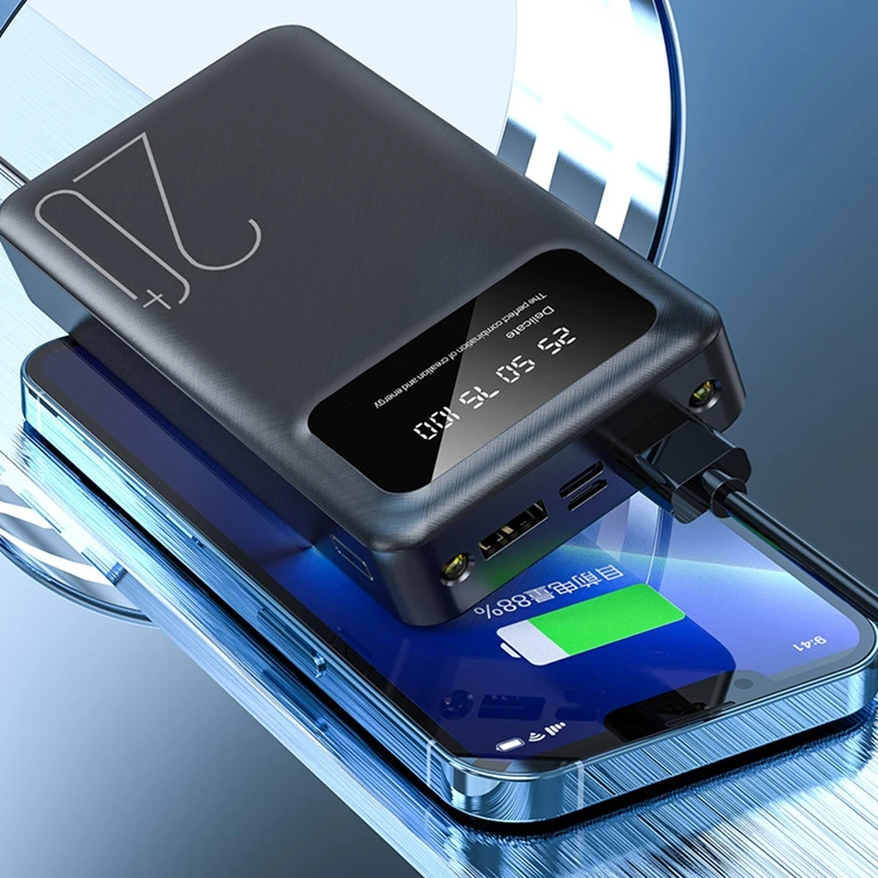 VIVO 200000mAh قوة البنك المحمولة عالية السعة شاحن السفر شحن سريع 2-Output بطارية حزمة آيفون سامسونج Xiaomi #2