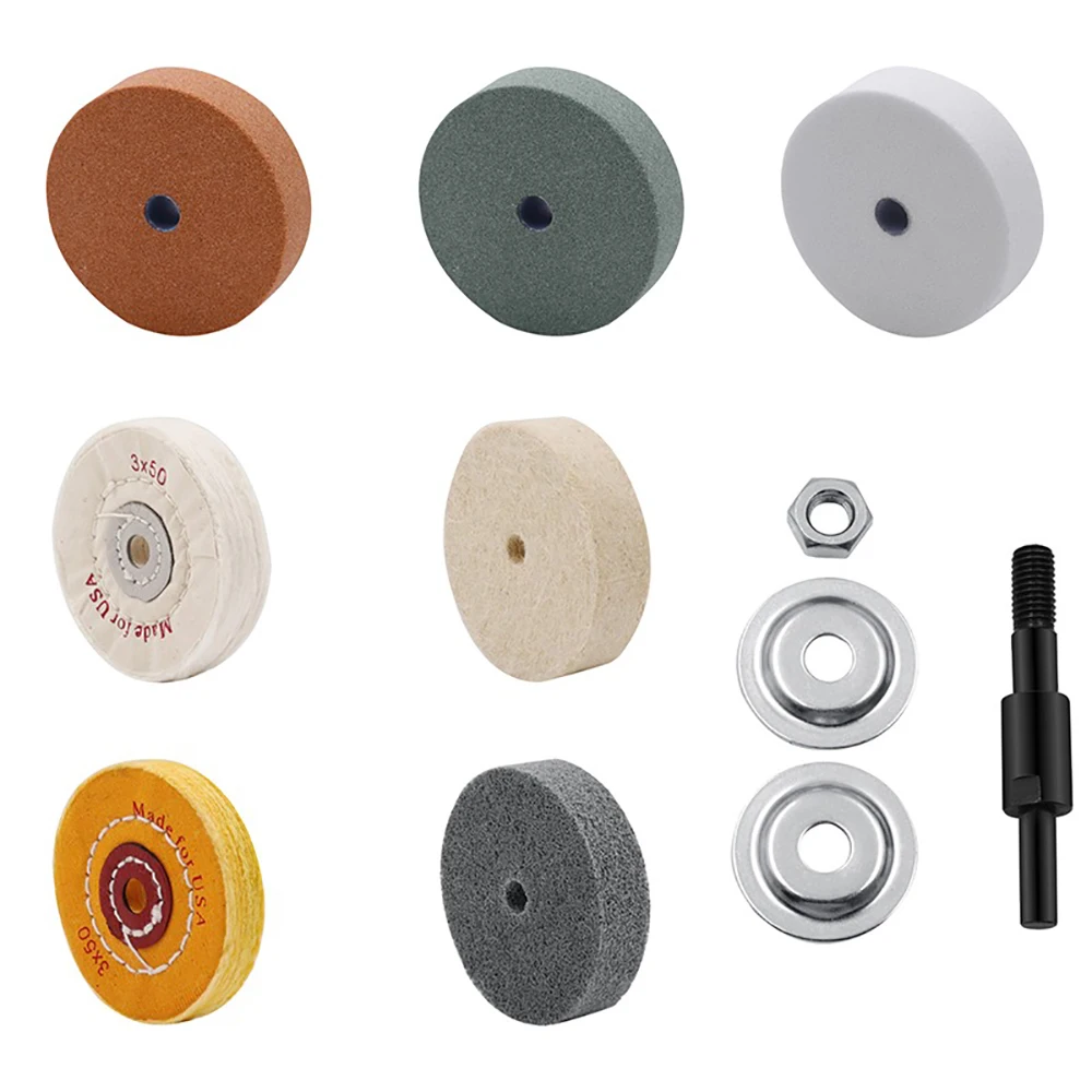 3 zoll Schleifen Rad Polieren Pad Schleifen Stein Wolle Rad Tuch RoundDisc Rad Schleif Scheibe für Metall Grinder Dreh Werkzeug