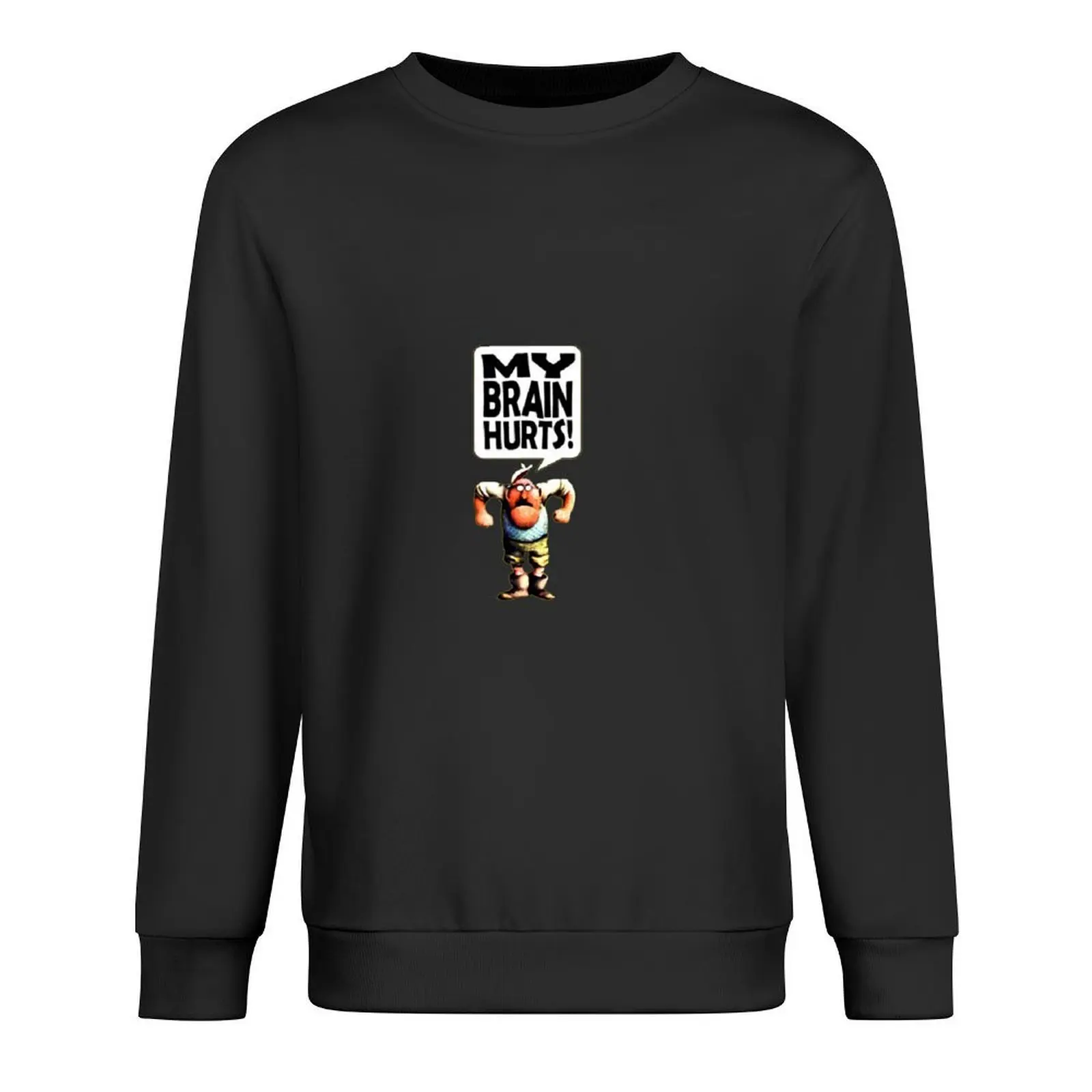 

Mr Gumby - My Brain Hurts Pullover blouse korean autumn clothes graphic t shirts men autumn graphic sweatshirts