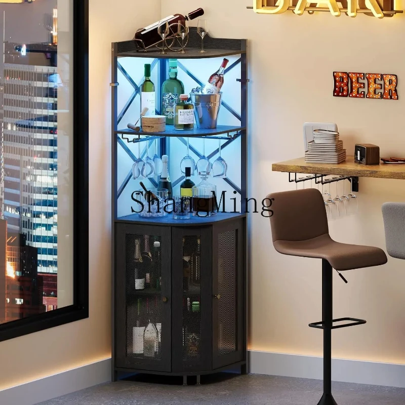 SM household goblet wine rack living room corner wine cabinet independent fan red wine display storage rack hanging