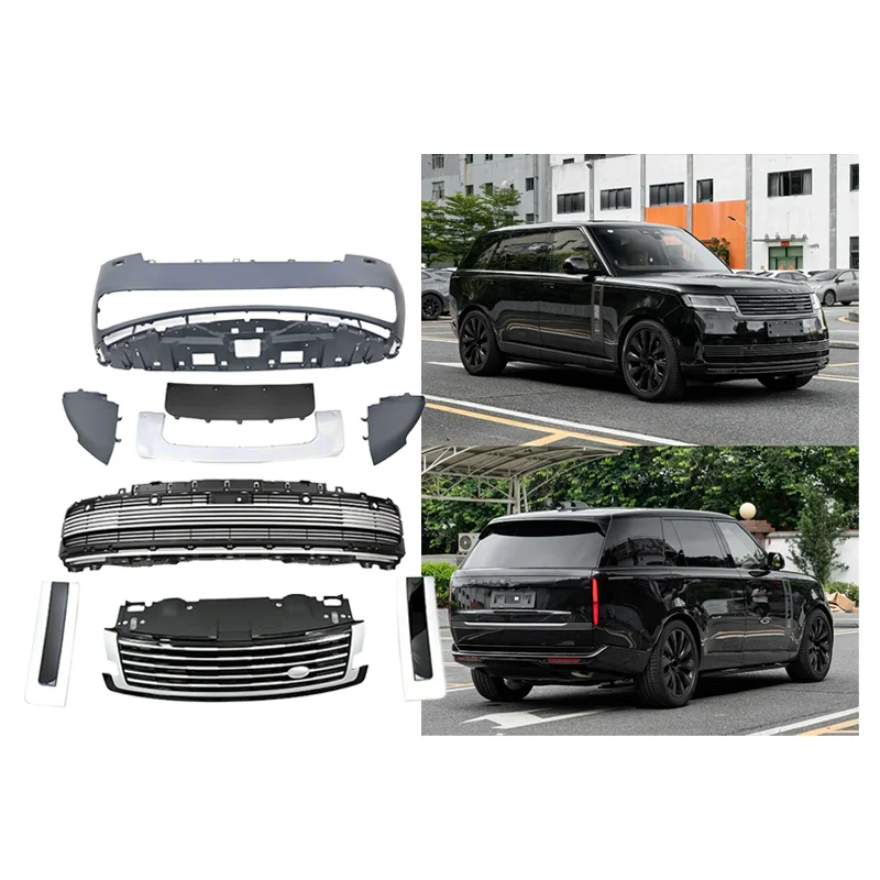 

2024 Range Rover China Car Part Upgrade Sv Look Body Kit with Front Bumper Side Vent Car Grille Exterior Range Rover Accessories