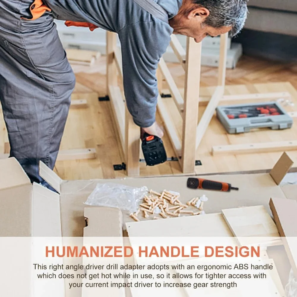 Torque alto 90 da chave de fenda elétrica multifuncional da esquina °   Chave de fenda de ângulo reto ferramenta manual broca adaptador de canto